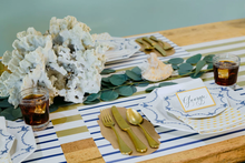 Load image into Gallery viewer, Hester &amp; Cook: Navy Stripe Placemat
