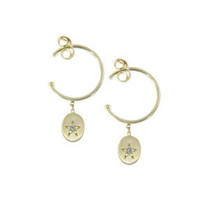 Sweet Pea Starry Starry Night Diamond Baby Hoops